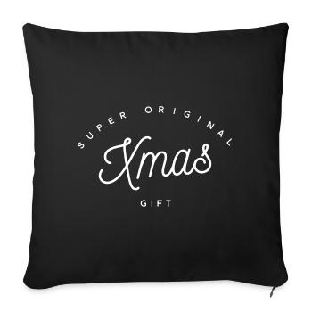 Super Original Xmas Gift | Funny Holiday Text - Sofa pillowcase 17,3'' x 17,3'' (45 x 45 cm) - black - Front