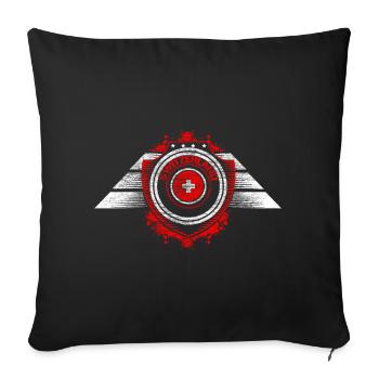 Idée cadeau Suisse Matterhorn Origin - Housse de coussin décorative 45 x 45 cm - noir - Devant
