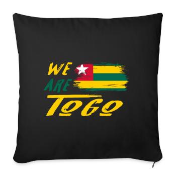 We are Togo - Sofa pillowcase 17,3'' x 17,3'' (45 x 45 cm) - black - Front