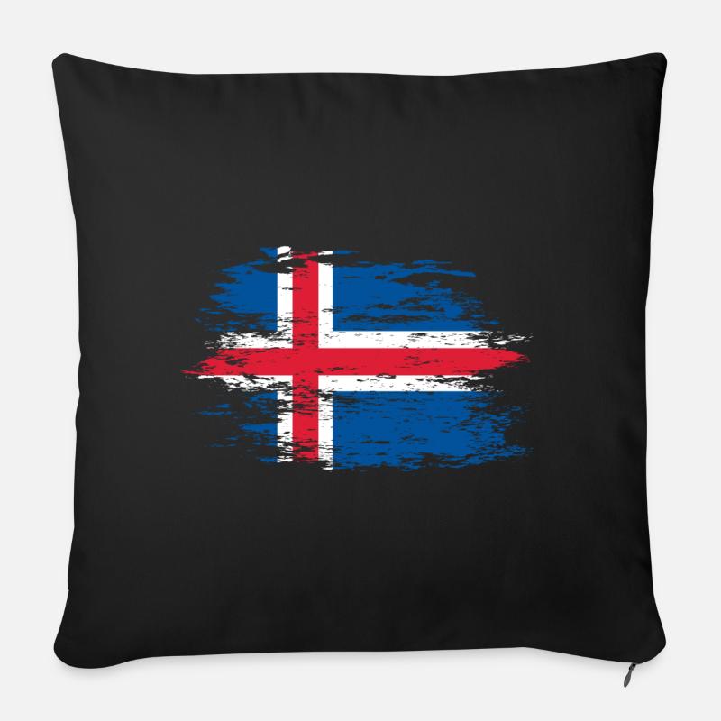 Island used - Sofakissenbezug 45 x 45 cm - Schwarz