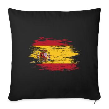 Spain used - Sofa pillowcase 17,3'' x 17,3'' (45 x 45 cm) - black - Front