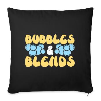 Bubbles & Blends Handmade Soap Soap Seif - Sofa pillowcase 17,3'' x 17,3'' (45 x 45 cm) - black - Front