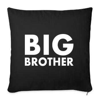 Big brother - Housse de coussin décorative 45 x 45 cm - noir - Devant