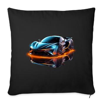 Sport Auto PS - Radiant ride into the future - Sofa pillowcase 17,3'' x 17,3'' (45 x 45 cm) - black - Front