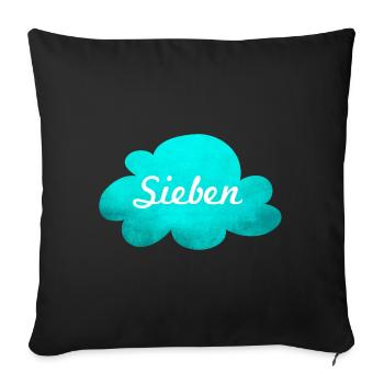 Cloud neuf Structure Ciel Citations Cool Chance - Housse de coussin décorative 45 x 45 cm - noir - Devant