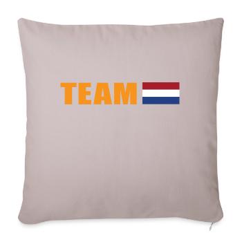Support-Team Holland - Sofakissenbezug 45 x 45 cm - helles Taupe - Vorne