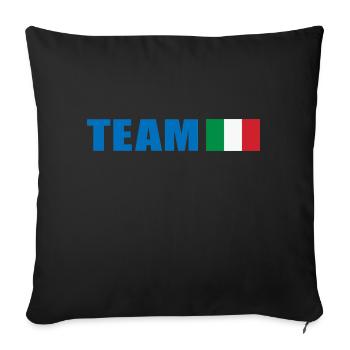 Support-Team Italien - Sofakissenbezug 45 x 45 cm - Schwarz - Vorne
