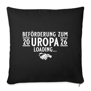 Uropa 2026 loading - Werdender Urgroßvater - Sofakissenbezug 45 x 45 cm - Schwarz - Vorne