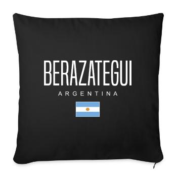 Berazategui Argentina Argentinian - Sofa pillowcase 17,3'' x 17,3'' (45 x 45 cm) - black - Front