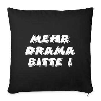 Drame - Housse de coussin décorative 45 x 45 cm - noir - Devant