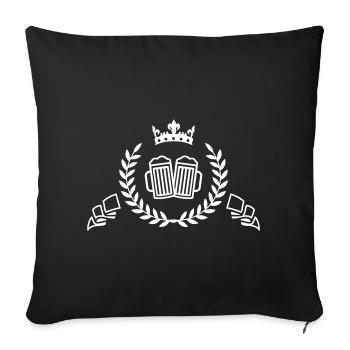 Royal beer tradition - Sofa pillowcase 17,3'' x 17,3'' (45 x 45 cm) - black - Front