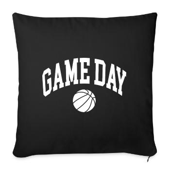 Game Day Basketball Fan - Sofa pillowcase 17,3'' x 17,3'' (45 x 45 cm) - black - Front