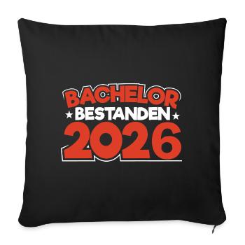 Licence 2026 Remise des diplômes - Housse de coussin décorative 45 x 45 cm - noir - Devant