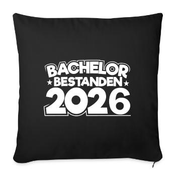 Licence 2026 Remise des diplômes - Housse de coussin décorative 45 x 45 cm - noir - Devant