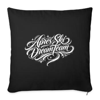 Après Ski Dream Team - Housse de coussin décorative 45 x 45 cm - noir - Devant