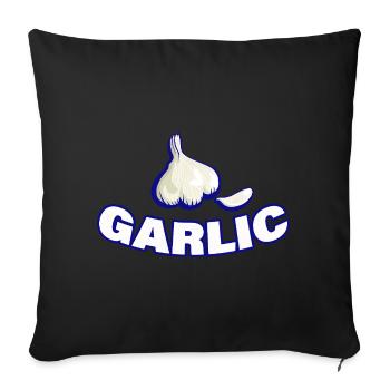 ail - Housse de coussin décorative 45 x 45 cm - noir - Devant