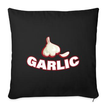 ail - Housse de coussin décorative 45 x 45 cm - noir - Devant