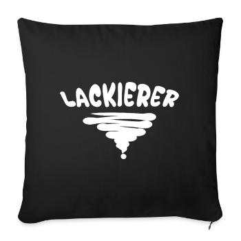 Style Lackierer - Sofakissenbezug 45 x 45 cm - Schwarz - Vorne