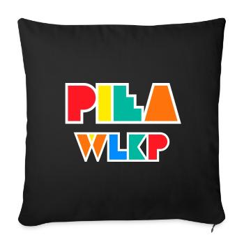 Saw Wlkp. Geometrisches Logo - Sofakissenbezug 45 x 45 cm - Schwarz - Vorne