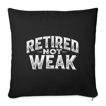 Bodybuilding Retirement for Gym Men Fitness - Sofa pillowcase 17,3'' x 17,3'' (45 x 45 cm) - black - Front