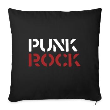 Punk Rock - Sofakissenbezug 45 x 45 cm - Schwarz - Vorne