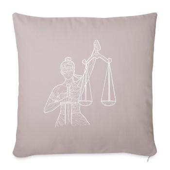 Zodiac Libra white - Sofa pillowcase 17,3'' x 17,3'' (45 x 45 cm) - light taupe - Front