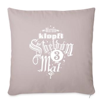 funny saying, typography, big bang theory - Sofa pillowcase 17,3'' x 17,3'' (45 x 45 cm) - light taupe - Front