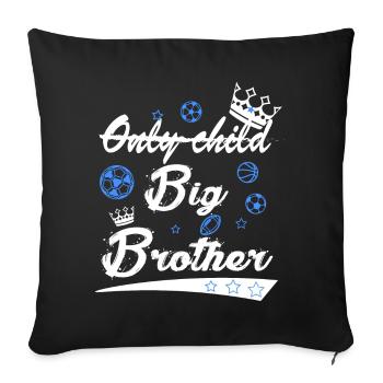 Grand frère plus aucun enfant - Housse de coussin décorative 45 x 45 cm - noir - Devant