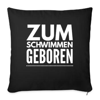 Schwimmen schwimmer Taucher Chlor Geschenk 6 - Sofakissenbezug 45 x 45 cm - Schwarz - Vorne