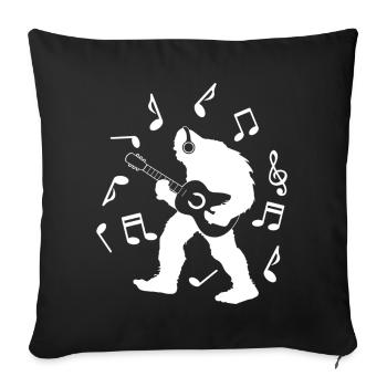 Bigfoot Sasquatch Yeti - Sofa pillowcase 17,3'' x 17,3'' (45 x 45 cm) - black - Front