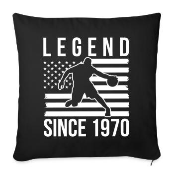 Basketball Basketball Basketball Team - Sofa pillowcase 17,3'' x 17,3'' (45 x 45 cm) - black - Front