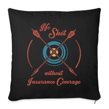 Archer - Housse de coussin décorative 45 x 45 cm - noir - Devant