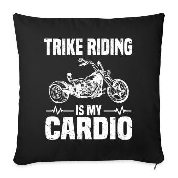 Trike - Sofakissenbezug 45 x 45 cm - Schwarz - Vorne