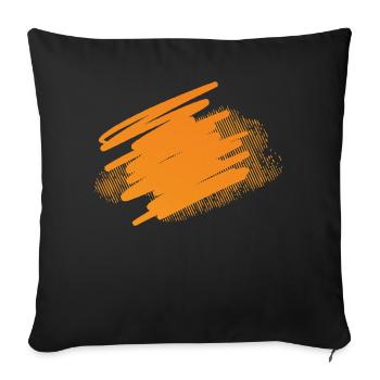 Splashes of Paint Blobs Paint Splashes Painter Gift - Sofa pillowcase 17,3'' x 17,3'' (45 x 45 cm) - black - Front