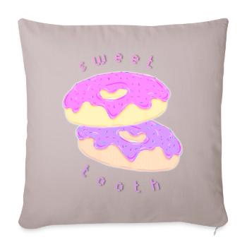 Sweet Tooth - Sofa pillowcase 17,3'' x 17,3'' (45 x 45 cm) - light taupe - Front