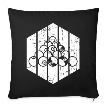 Best Billiard Player - Sofa pillowcase 17,3'' x 17,3'' (45 x 45 cm) - black - Front