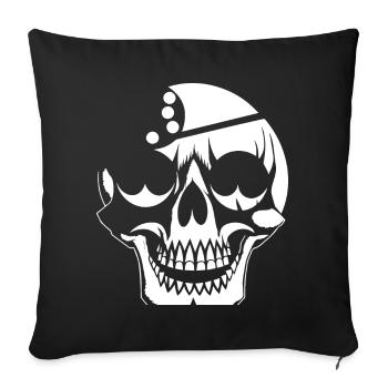 Horror Skull Skull Art Skull Gothic Heavy Metal - Sofa pillowcase 17,3'' x 17,3'' (45 x 45 cm) - black - Front