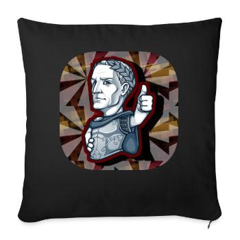 Römer/Rom/Italien - Sofakissenbezug 45 x 45 cm - Schwarz - Vorne