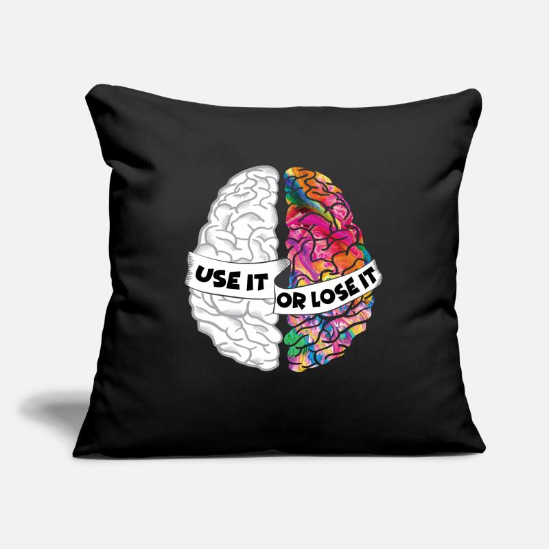 Use It Or Lose It - Analytic Creative Brain Sofa pillowcase 17,3'' x 17,3'' (45 x 45 cm)