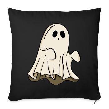 Halloween fantôme - Housse de coussin décorative 45 x 45 cm - noir - Devant