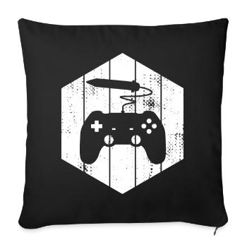 Artiste 2D - Housse de coussin décorative 45 x 45 cm - noir - Devant