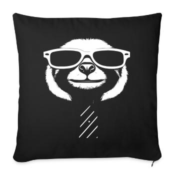 Paresseux Anime Paresseux Manga Paresseux Lunettes de soleil - Housse de coussin décorative 45 x 45 cm - noir - Devant