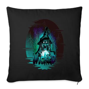 méchant2 - Housse de coussin décorative 45 x 45 cm - noir - Devant