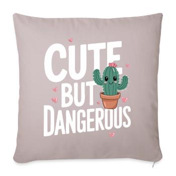Cactus Cacti Desert Plant - Sofa pillowcase 17,3'' x 17,3'' (45 x 45 cm) - light taupe - Front