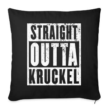 Kruckel, Ruhrgebiet, Ruhrpott, Dortmund-Kruckel - Sofakissenbezug 45 x 45 cm - Schwarz - Vorne