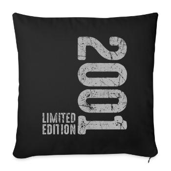 25th Birthday Man Woman 25 Years 2001 Birthday - Sofa pillowcase 17,3'' x 17,3'' (45 x 45 cm) - black - Front