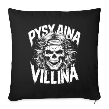 Wild Skull Design - Sofa pillowcase 17,3'' x 17,3'' (45 x 45 cm) - black - Front