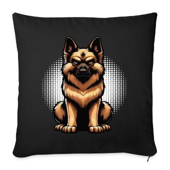 German Shepherd Shepherd Dogs Shepherd Dogs - Sofa pillowcase 17,3'' x 17,3'' (45 x 45 cm) - black - Front