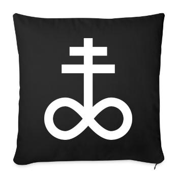 Leviathan Cross - Sofa pillowcase 17,3'' x 17,3'' (45 x 45 cm) - black - Front