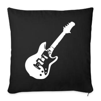 Guitar Music Gift Guitarist - Sofa pillowcase 17,3'' x 17,3'' (45 x 45 cm) - black - Front